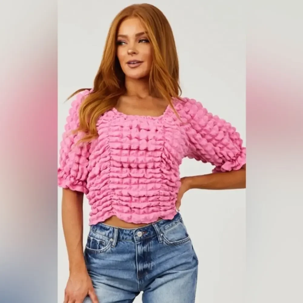 Pink bubble top - Picture 1 of 2